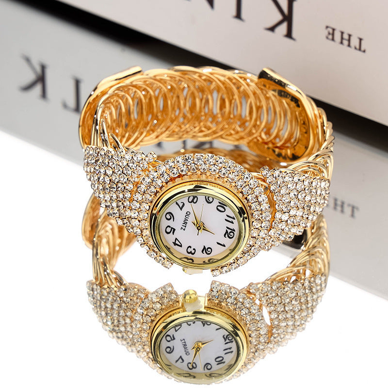 European and american trendy new women's watch, full diamond fashion ladies watch, versatile casual women's quartz watch, direct from the manufacturer
