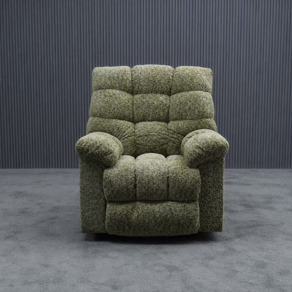 Rotate lazy single sofa chenille bread chair for home bedroom balcony reclining casual cloud sofa