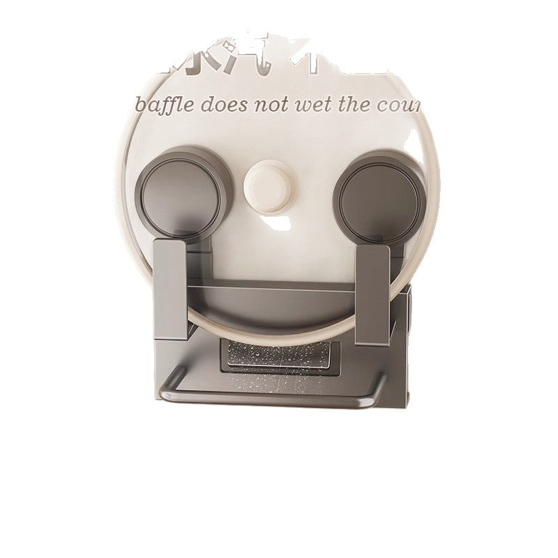 Pot lid rack No punching Wall-mounted No punching Household goods Daquan Knife holder Hanger Drain Multifunctional storage rack