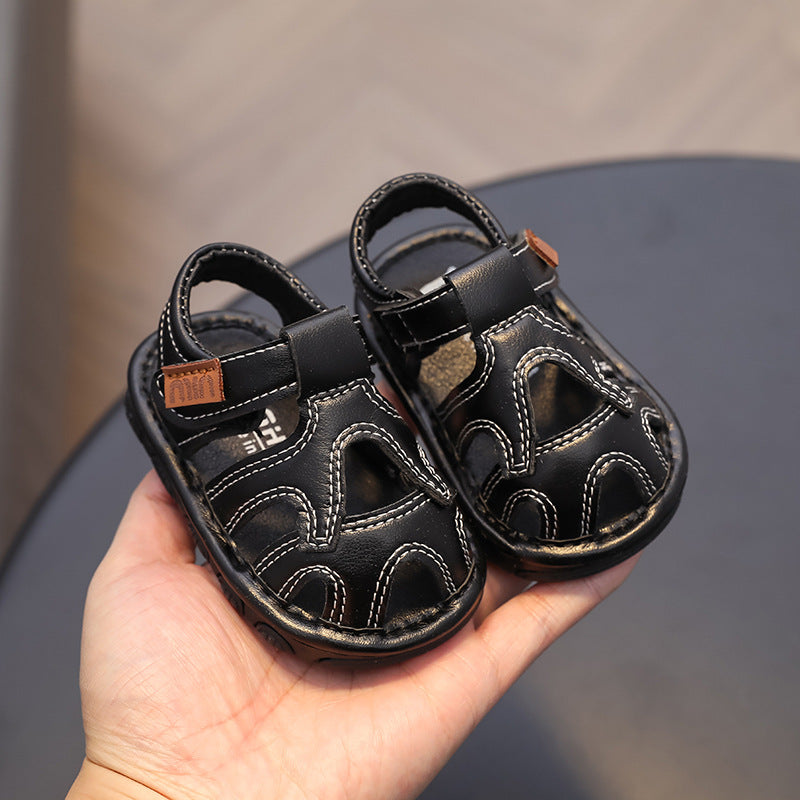 summer new arrivals: baby & toddler first walker shoes - minimalist, trendy, soft-soled, squeaky sandals for boys & girls (ages 0-1)