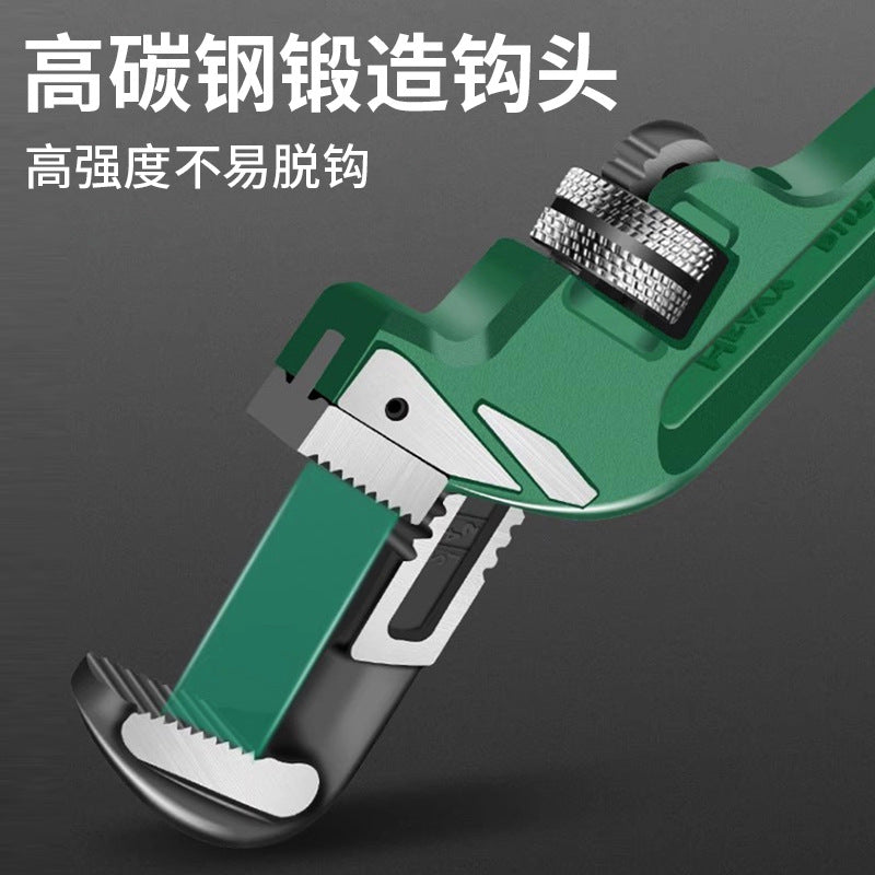 Baolian pipe wrench accessories industrial grade hook bottom tooth plate adjustment nut hook 7-head tooth movable parts