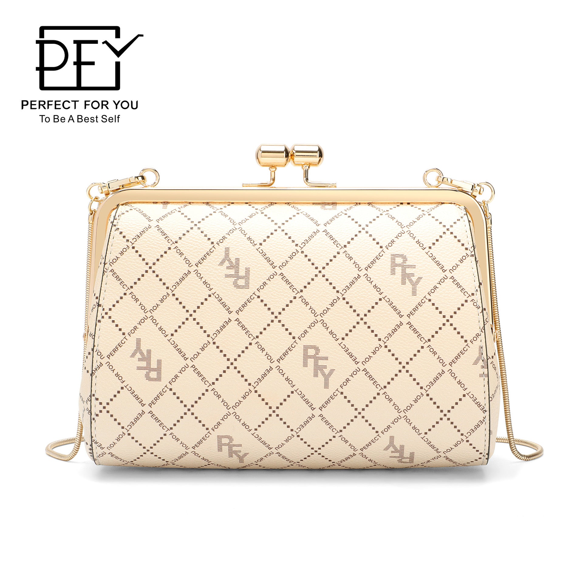 Fashion commuter big-name women's bags, presbyopia messenger bags, versatile retro bags for women, high-end foreign-style metal gold bags