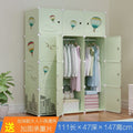 Simple wardrobe for home bedroom cabinet rental house simple folding assembly dormitory reinforced baby kids wardrobe cupboard