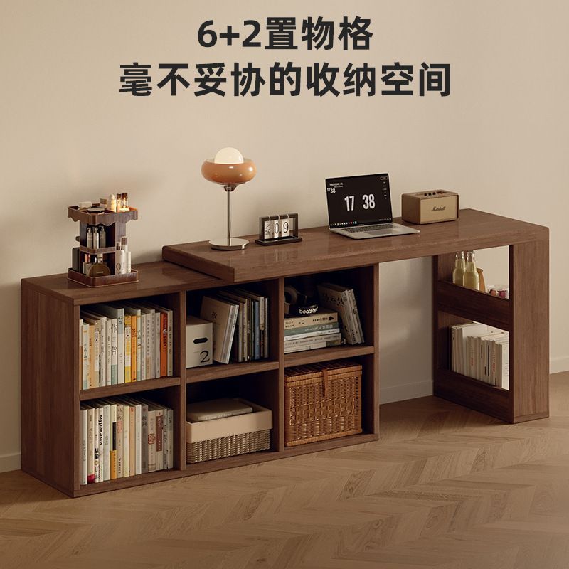 Corner desk bookshelf bookcase all-in-one table bedroom home extendable vanity corner computer desk office desk