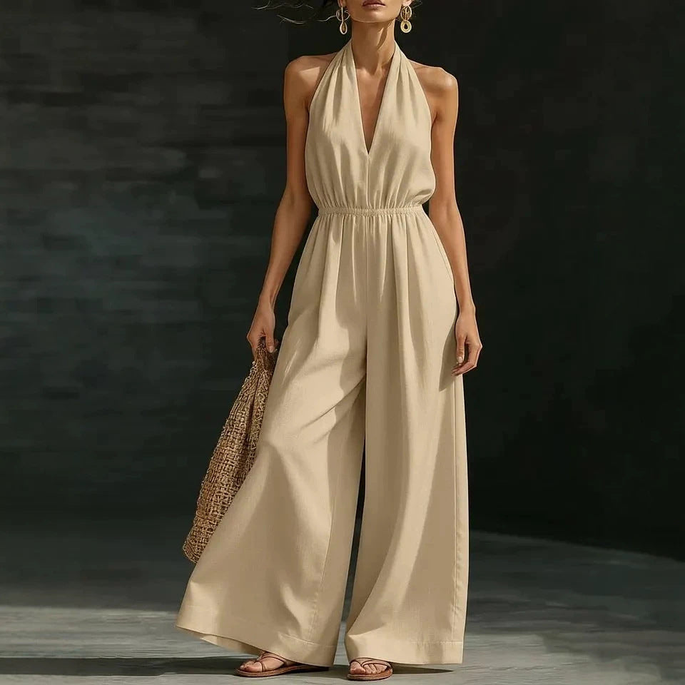 summer new arrivals: european and american style women's clothing - designer, chic, and fashionable. french-inspired v-neck halter tank top for work and casual wear