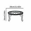 Nordic flower stand plant support heavy duty potting bracket indoor outdoor metal garden container round stand