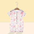 Baby short-sleeve romper with open crotch - summer outfit for infants and toddlers - class a pure cotton thin summer clothes - baby onesie for summer
