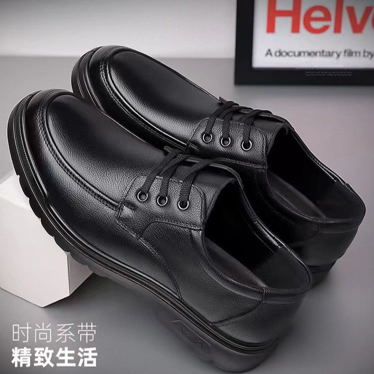New arrival business formal leather shoes men's casual wedding groom british heightening summer breathable youth pointed toe men's shoes