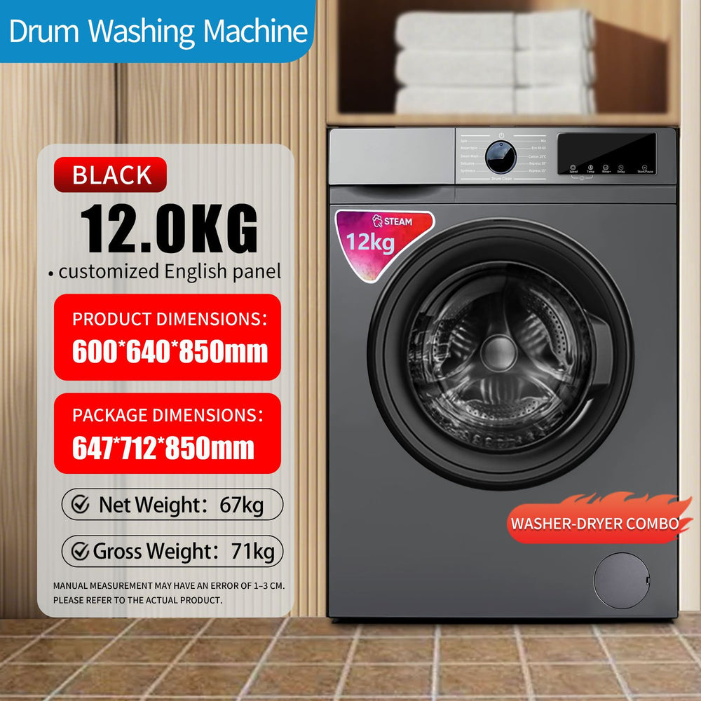 English washing machine fully automatic washing and rinsing all-in-one8kg10kgwashing machine drum variable frequency washing machine