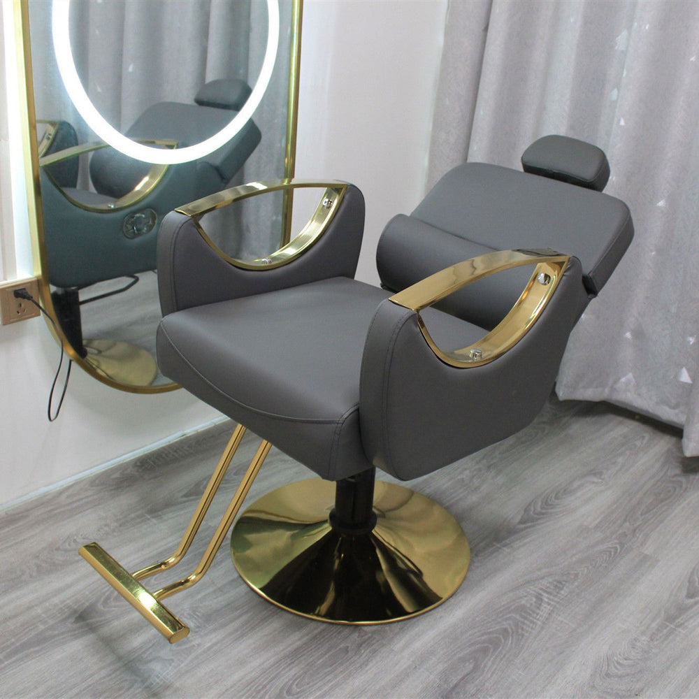 Barber shop chair can be reclined and lifted classypopular hairdressing chair hair salon special shaving lounge chair barber chair