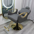 Gray electroplated gold disc reclining