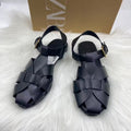 Za2025 spain 2025 big toe sandals women's summer wide fat feet export soft low pure bag heel first layer cowhide