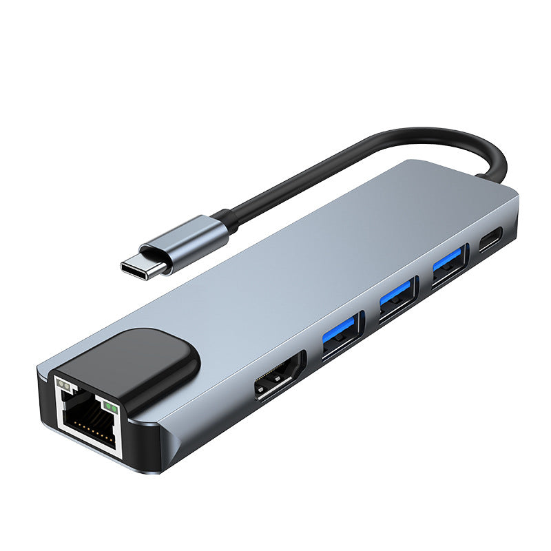 5-in-1 docking station gigabit network card suitable for macbook laptop docking station pd100wpd fast charging