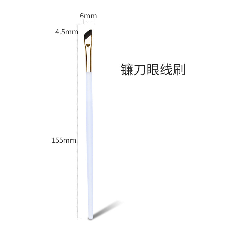 Gradient color blade eyeliner brush 9 pieces eye detail makeup brush suit eyebrow brush cosmetics one-line eyebrow eye shadow brush
