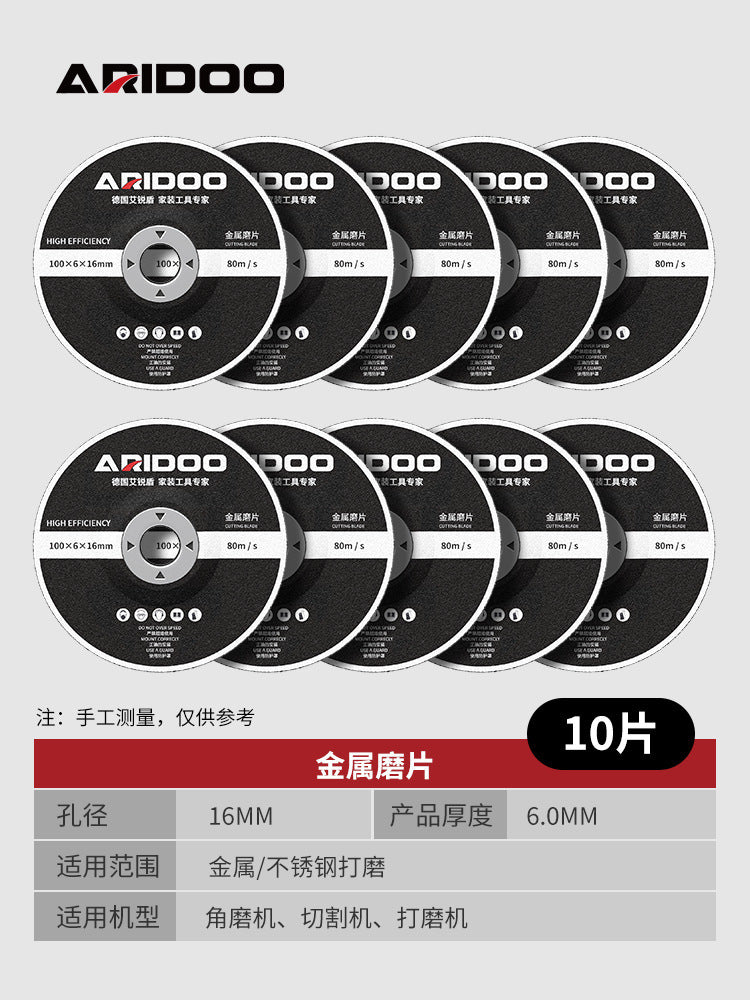 Angle Grinder Cutting Disc Grinding Wheel Disc 100 Type Metal Saw Blade Daquan Wood Stone Slicing Grinding Disc Grinding Disc