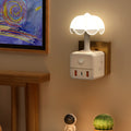 Voice-activated night light - smart bedside lamp with voice control for home, bedroom, reading, dorm room, and smart desk lamp with socket adapter