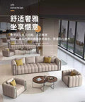 High-end sofa and coffee table combination booth u-shaped modern party booth room cinema entertainment club reception sofa