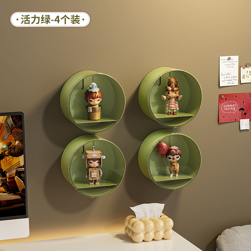 Blind box storage display stand Wall-mounted POP MART display box display Wall-mounted shelf Transparent figure cabinet