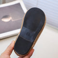 Vancahao girlfall and winterfleece-lined lambswool outwear cotton shoes new arrival fur ball slip-on cute fur shoes