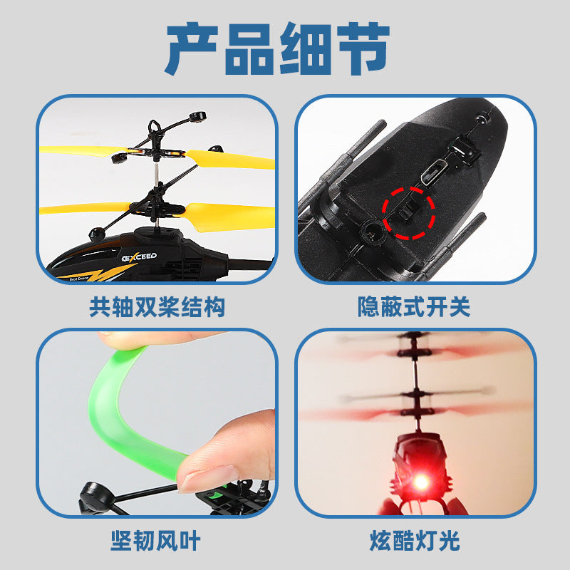 apache remote control airplane - kids' gesture sensing hovering helicopter - durable, rechargeable flying toy