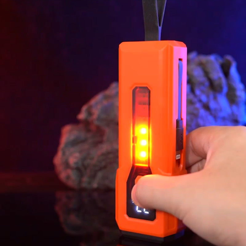 Cross-border new multi-functional strong light flashlight, emergency power bank flashlight with side light usb charging portable lighting