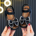 New summer princess sandals for girls: non-slip, soft-soled, bow-adorned sandals for toddlers and big kids - perfect for beach and everyday wear