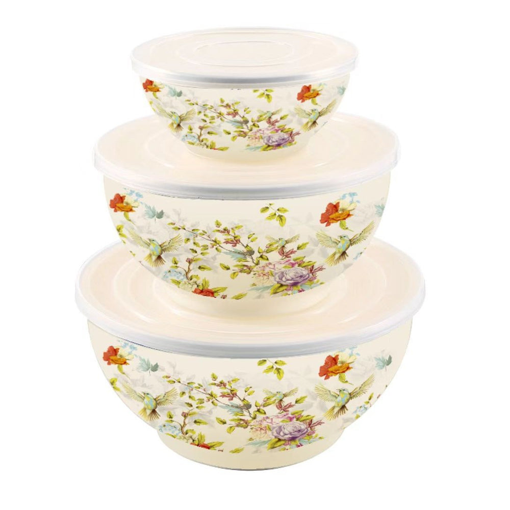 Cross-mirror exclusive manufacturer hot-selling enamel high-end five-piece pot set, high-quality soup pot, enamel pot, double-ear soup pot