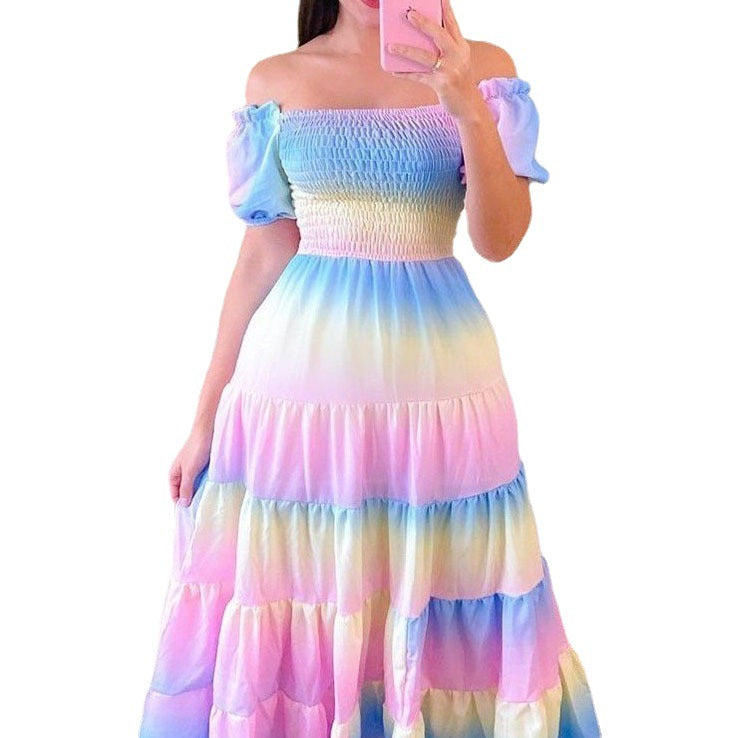 spring/summer new arrivals:  cross-border fashion - european & american style dresses, artistic french-inspired fresh prints, trendy women's apparel