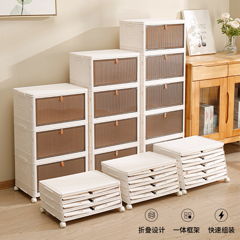 Installation-free shoe box, dustproof, foldable simple shoe cabinet, multi-layer household solid color shoe rack, preferred PP plastic storage box