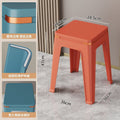 Plastic stool storage for homethickened living room dining stool adult strong non-slip square stool casual durable modern bench