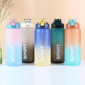 Factory custom plastic water bottle - large capacity sports water bottle - fitness - cross-border - minimalist straw cup - extra large capacity