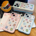 Fresh double-frame large window childlike hand account note small animal suitable for iphone18/17pro mobile phone case