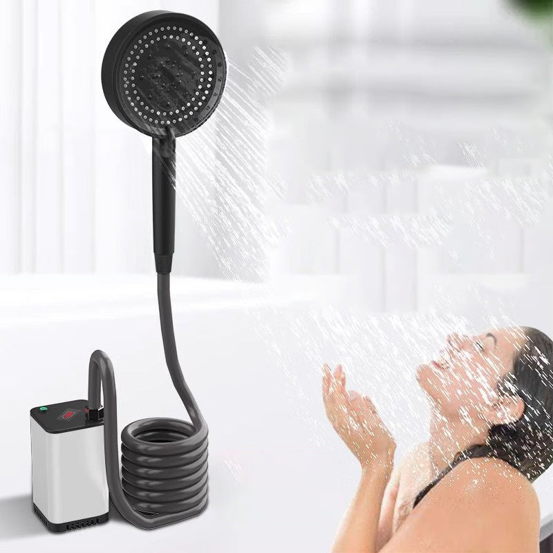 Outdoor dormitory bathing artifact household rental rural electric portable simple self-priming shower universal tube