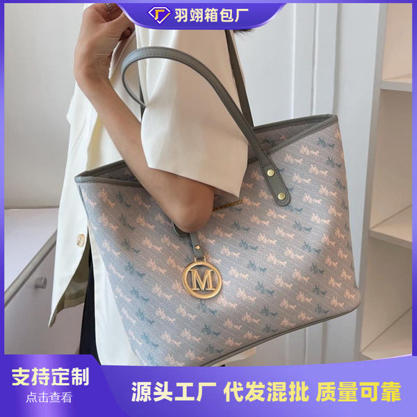 高级质感包包女大容量2023新款夏季百搭简约单肩包上课通勤托特包