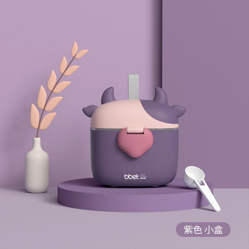 Baby milk powder box Portable out Large capacity baby rice noodle box Milk powder sub-packaging box Sealed storage tank Moisture-proof