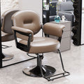 Hairdressing chair, hair salon special fashion, rotatable adjustable hairdressing shop chair, can be reclined for hair cutting, perm and dyeing hairdressing chair