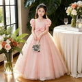 Girls' dresses: new summer  collection - forest-inspired tulle princess dress for piano recitals, birthday parties, children's hosts, and children's day celebrations