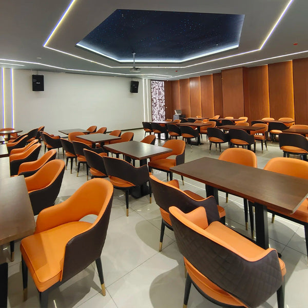 School unit canteen dining table and chair snack noodle shop western restaurant milk tea cafe solid wood table and chair combination