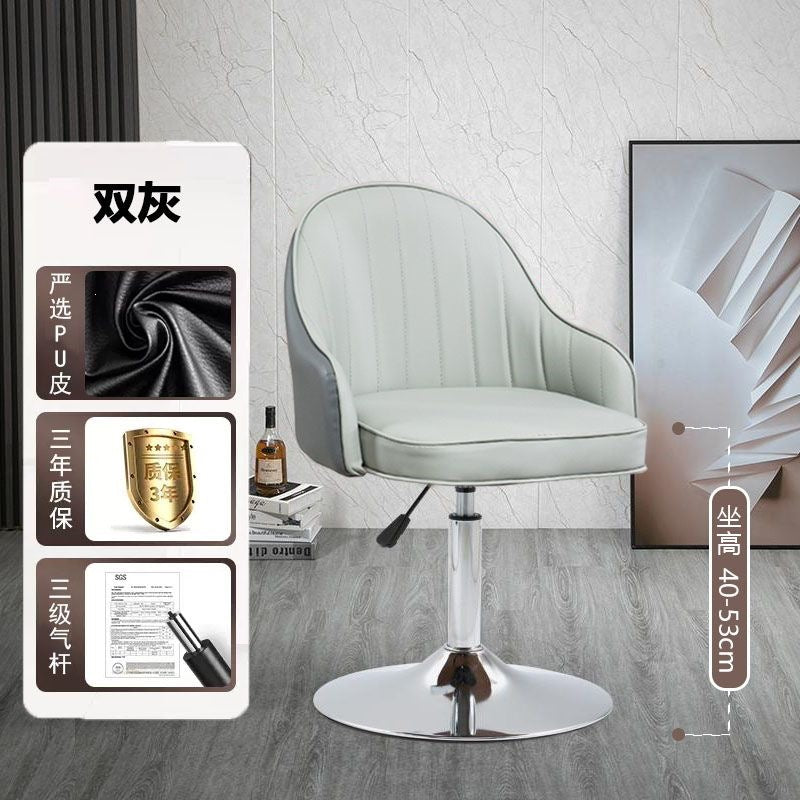 Bar chair adjustablerotate modern casual backrest bar stool for home front desk bar accessible luxury chair high stool