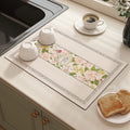 american diatom mud table mat for home insulation mat countertop absorbent mat kitchen drain mat bowl and plate water control mat