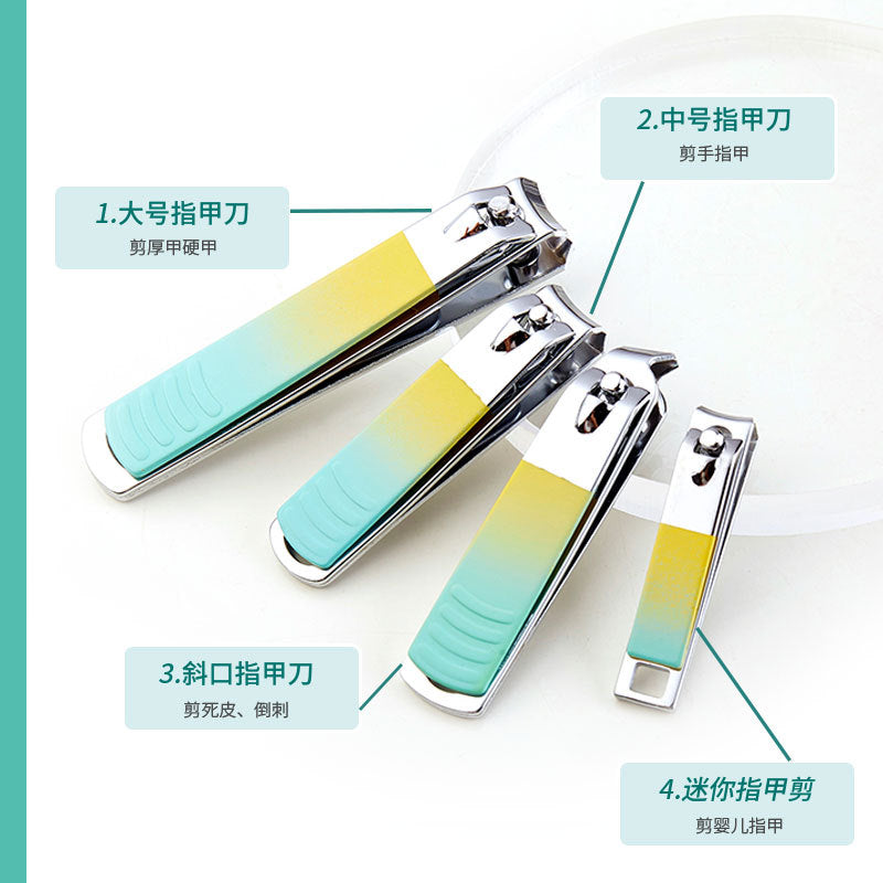 Premium stainless steel nail clipper set wholesale - complete manicure and grooming kit