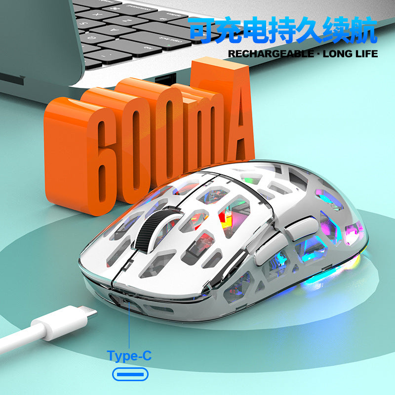 Viper bm560 bluetooth wireless tri-mode mouse - transparent design for desktop, laptop, office, and business use