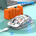 Viper bm560 bluetooth wireless tri-mode mouse - transparent design for desktop, laptop, office, and business use
