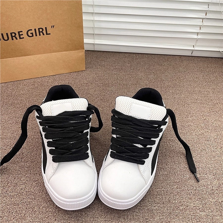 Thick solewhite shoes women's shoes 2026new arrival spring summereasiest for matchk-styleheight increasingcasual sports best sellingplatform shoes