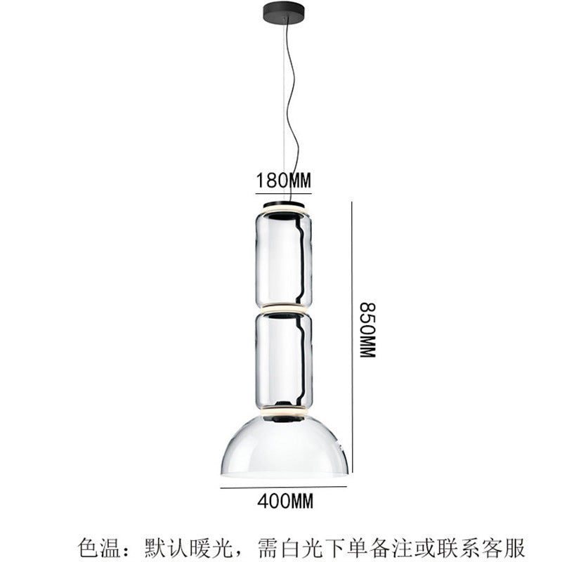 Zhengda home furnishing italian flos import glass height milan led stairwell living room dining room study chandelier