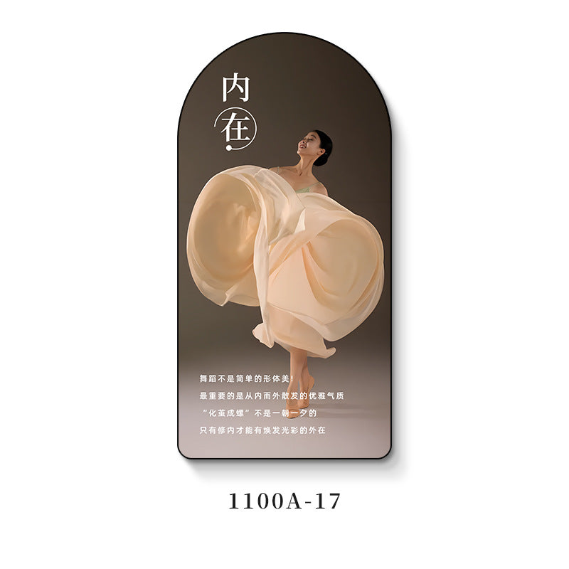 Ballet room wall decoration painting girl dance studio inspirational casual painting art training class institution wall painting