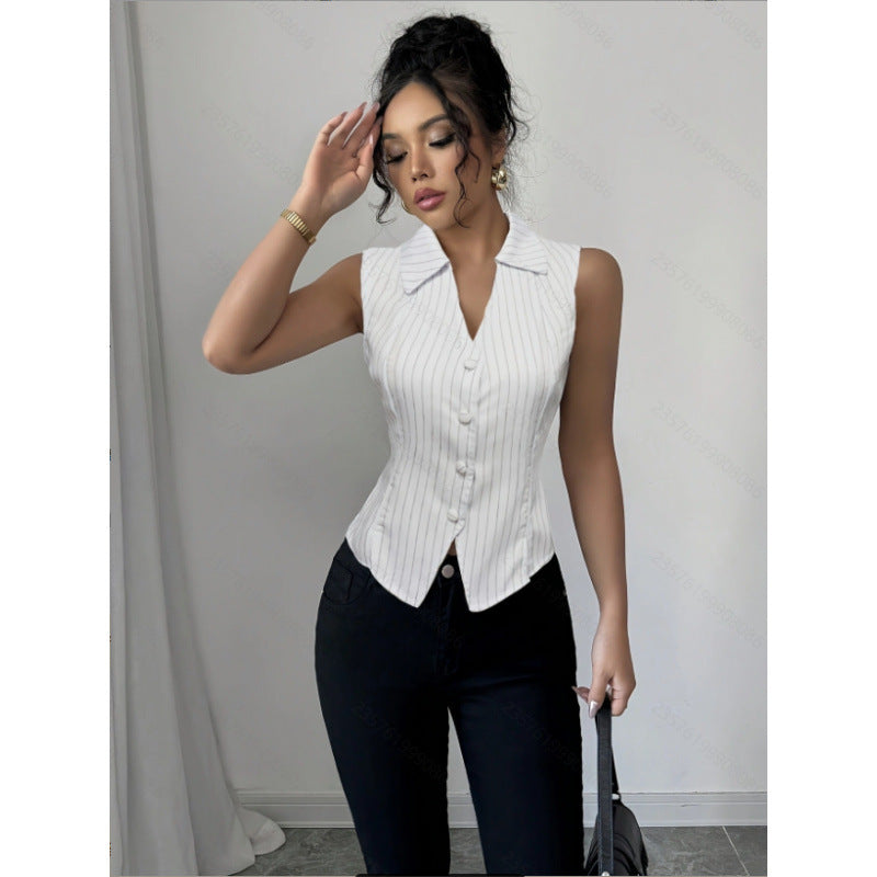 Aliexpress 1688 independent station in stock women's french elegancestripes eleganceshirt