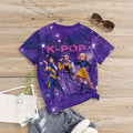 Witcher t-shirt, kpop 3d digital printing summer girlscasualfashion round neck short sleeve factory direct supply