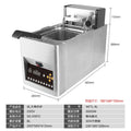Taiwan wise intelligent automatic adjustable electric fryer commercial computer model temperature control single cylinder fryer french fries fried chicken furnace