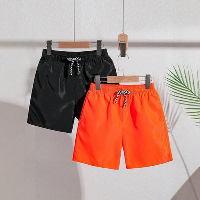 Boys' summer versatile casual outerwear thin quick-dry loose breathable beach sports shorts two-piece set